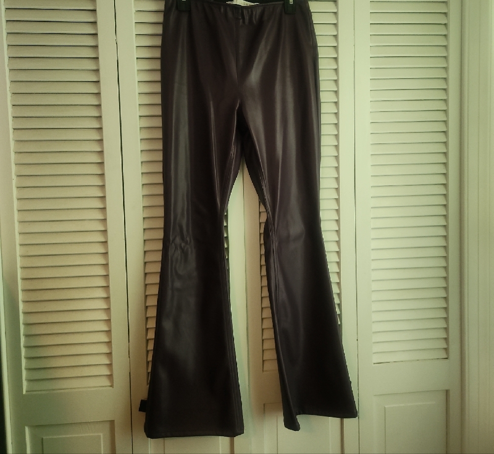 Sleek Gray Flared Pants